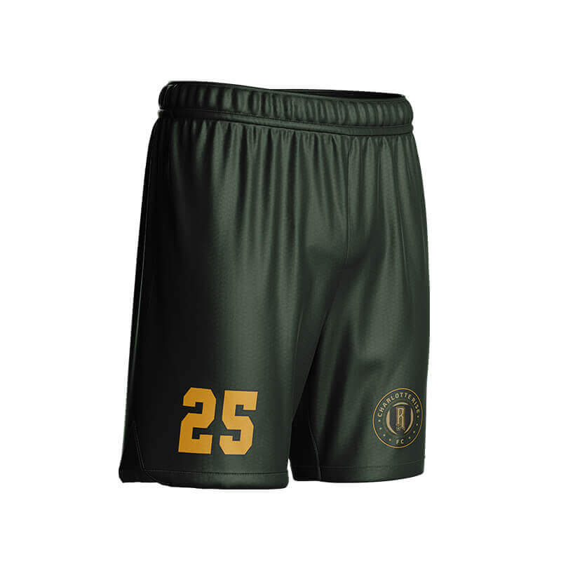Charlotte Rise FC green shorts
