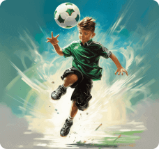 Charlotte Rise FC young Soccer player-