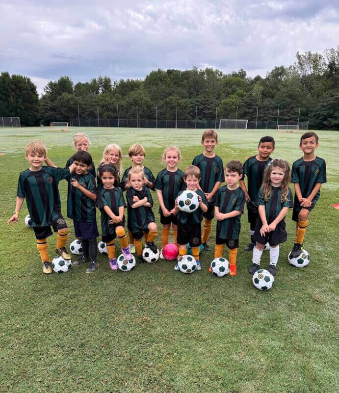 Charlotte Rise FC U12 players